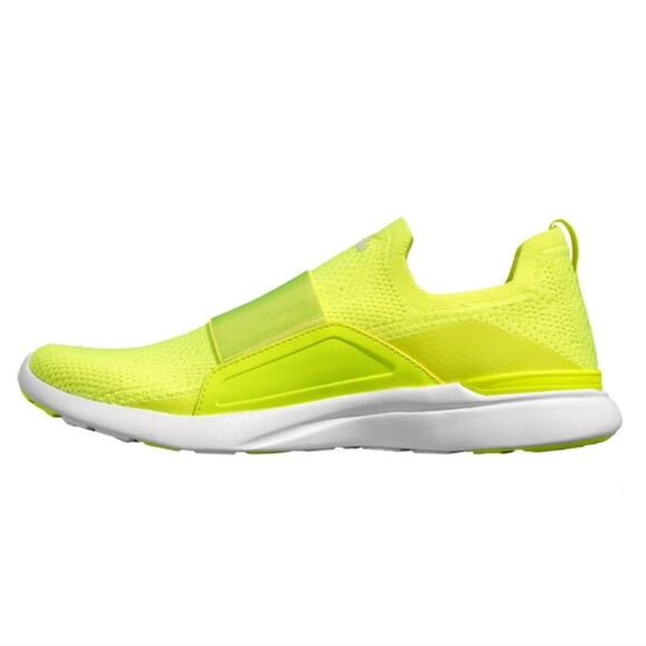 APL TechLoom Bliss Men’s Running Sneakers - Bright Yellow Energy White NEW 11.5 - Picture 3 of 15